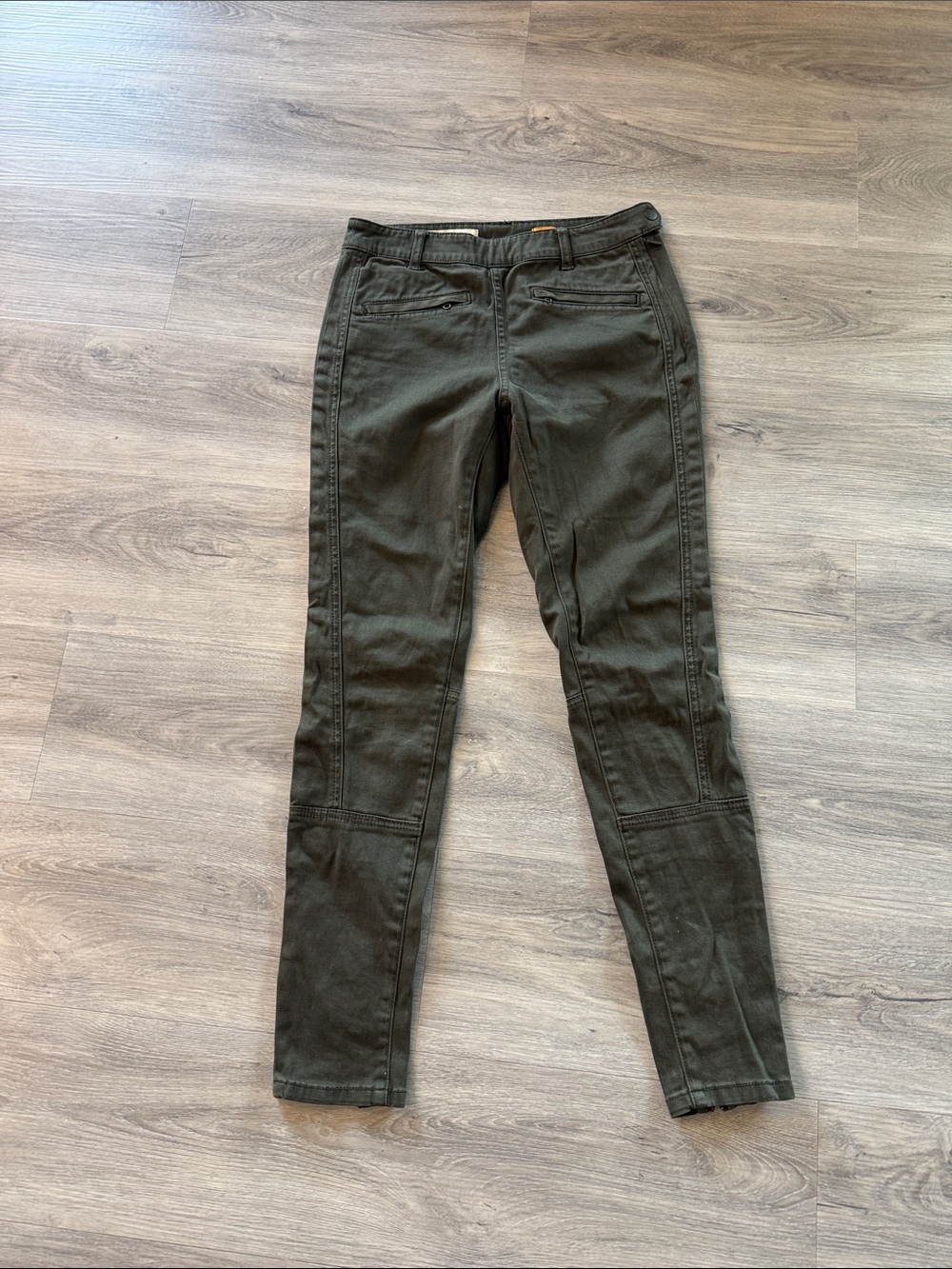 Pilcro and the letterpress Olive Green Slim Ponte Pants size 25